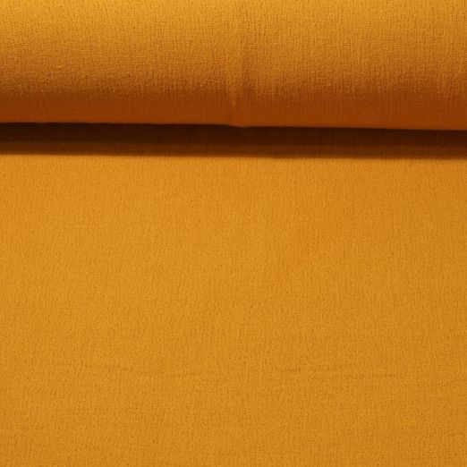 Mousseline de bambou Stefan - Double gaze Jaune moutarde
