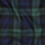 Tessuto Moda - Tartan a Quadri Navy e Verde