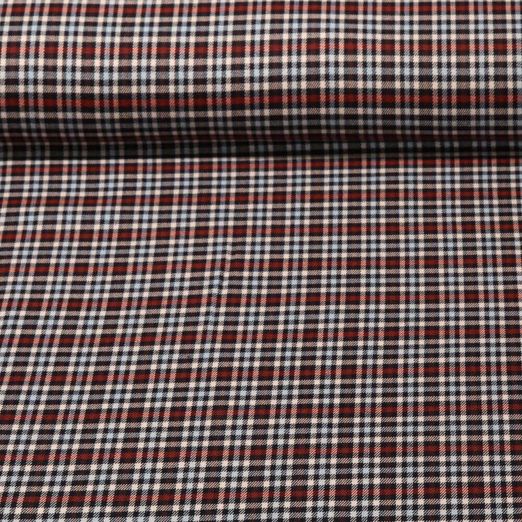 Modestoff - Tartan Check Karos Navy Hellblau