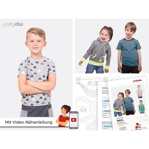 Pattydoo Kindershirt - Paul - Papier-Schnittmuster (alte Verpackung)