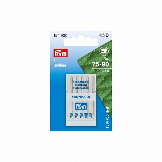 Aiguille pour machine à coudre PRYM Quilting 75 et 90 - 5 pièces Aiguille pour machine à coudre PRYM Quilting 75 et 90 - 5 pièces