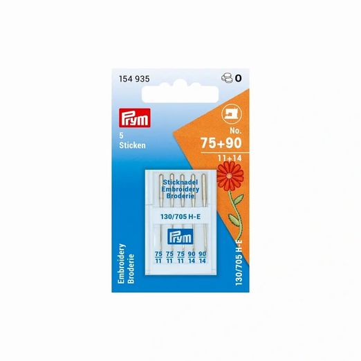 PRYM Sticken Nähmaschinennadel 75 und 90 - 5 Stück PRYM Sticken Nähmaschinennadel 75 und 90 - 5 Stück