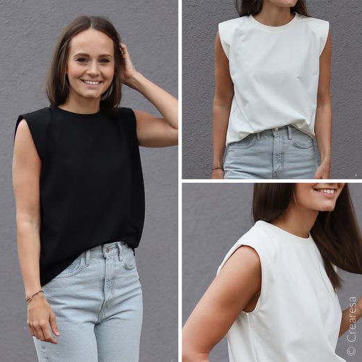 Shirt - Sonni mit Schulterpolstern - Schnittmuster eBook