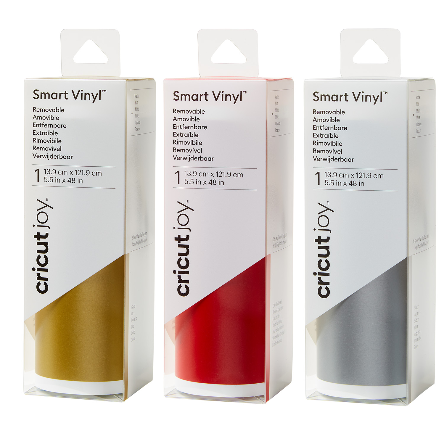 CRICUT Joy Smart Vinyl ablösbar matt - 13,9 x 121,9cm-0 CRICUT Joy Smart Vinyl ablösbar matt - 13,9 x 121,9cm-0