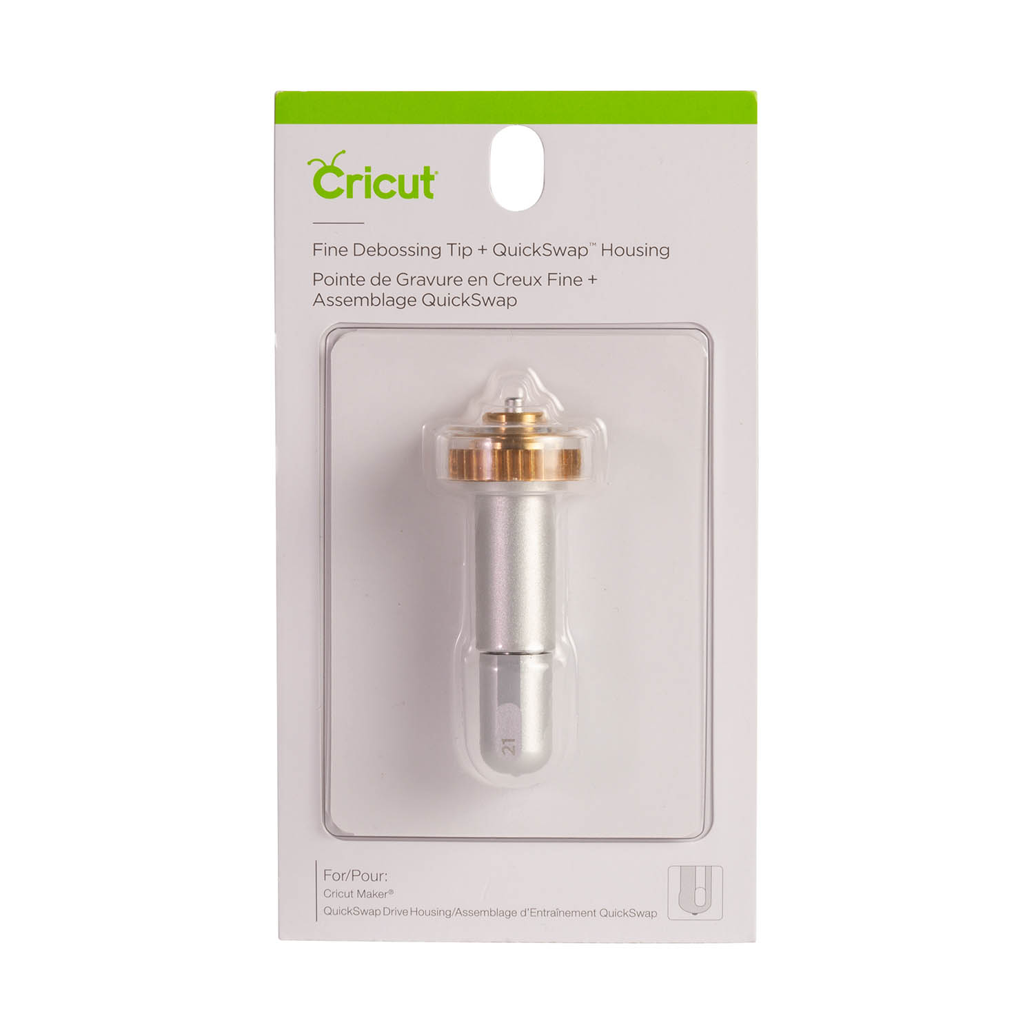 CRICUT Fine Debossing Tip + QuickSwap Housing - Feinprägetipp-0 CRICUT Fine Debossing Tip + QuickSwap Housing - Feinprägetipp-0