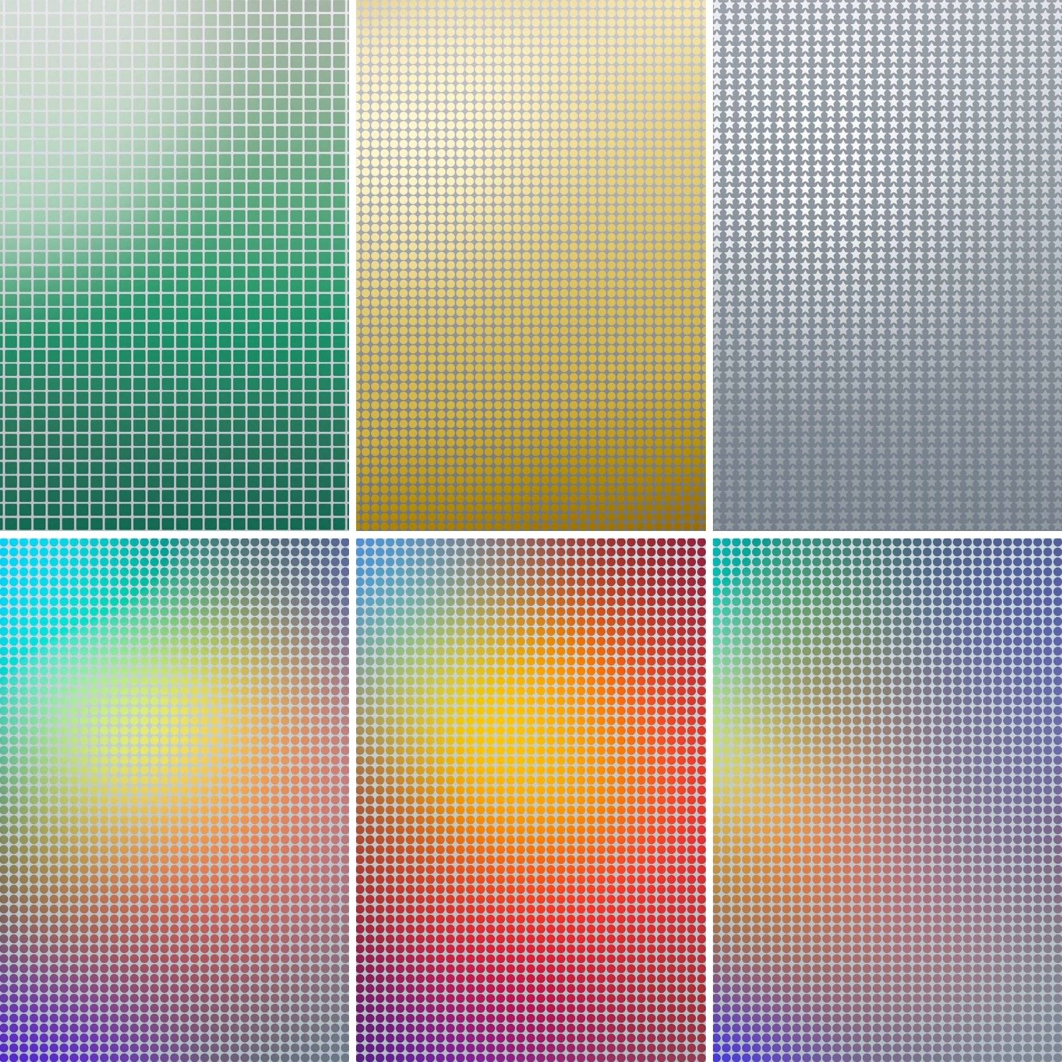 CRICUT Premium Vinyl Mixed Sampler Mosaic - 30,5 x 30,5 cm - 6 feuilles-1 CRICUT Premium Vinyl Mixed Sampler Mosaic - 30,5 x 30,5 cm - 6 feuilles-1