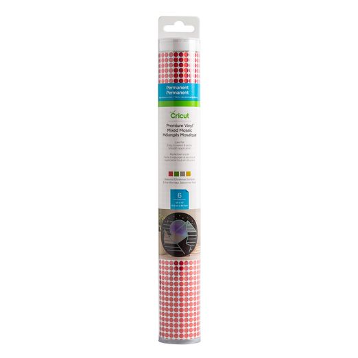 CRICUT Premium Vinyl Mixed Sampler Mosaic - 30,5 x 30,5 cm - 6 feuilles CRICUT Premium Vinyl Mixed Sampler Mosaic - 30,5 x 30,5 cm - 6 feuilles