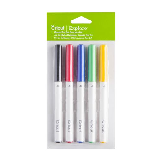 CRICUT Color Classic Set de stylos à pointe fine 0,4 mm  - 5 stylos