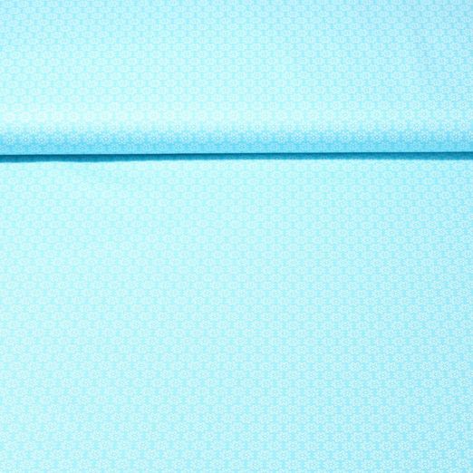 Baumwolle Webware Jan - Zahnrädchen Türkis