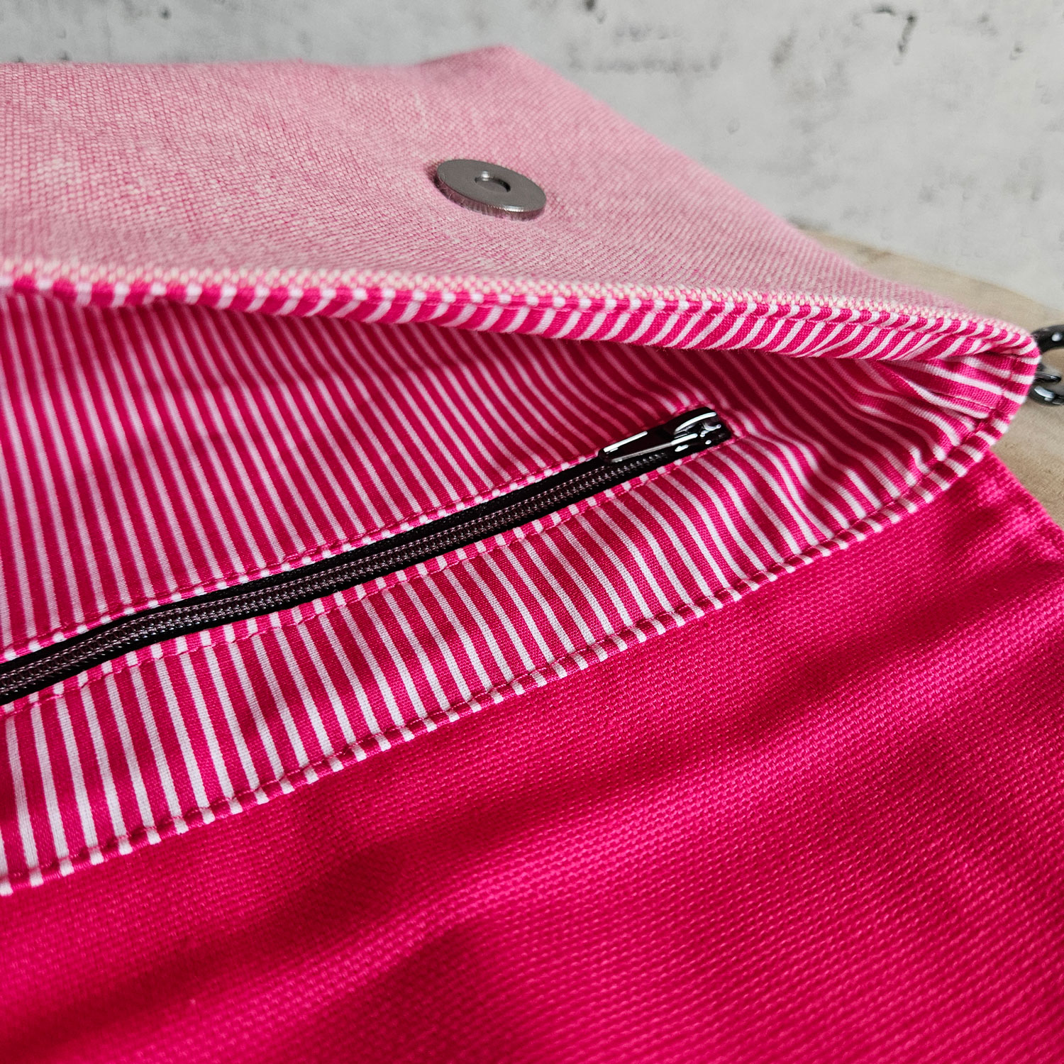 Baumwolle Webware Jan - Streifen Fuchsia-5 Baumwolle Webware Jan - Streifen Fuchsia-5