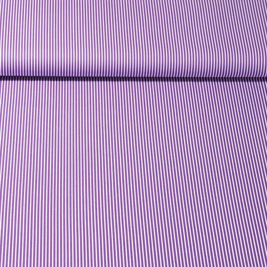 Baumwolle Webware Jan - Streifen Violett