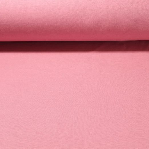 Jersey interlock Gustav - Brossé Vieux rose uni 