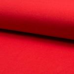 Sweat d’été bio - French Terry uni rouge