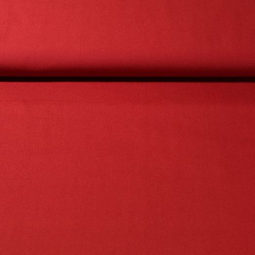 Tissu en coton bio Ilvi - Uni Rouge