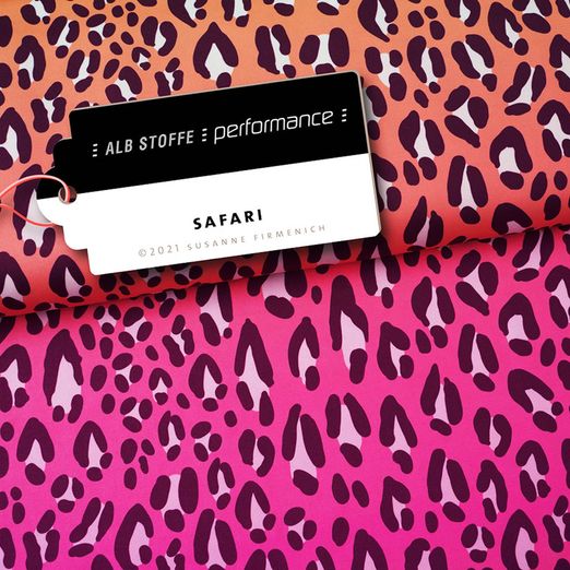 Tissu Albstoffe - Collection Performance - Safari rose