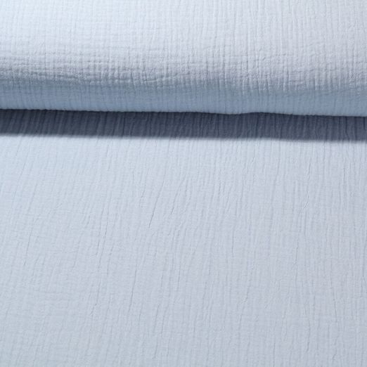 Mousseline bio Marius - Bleu bébé