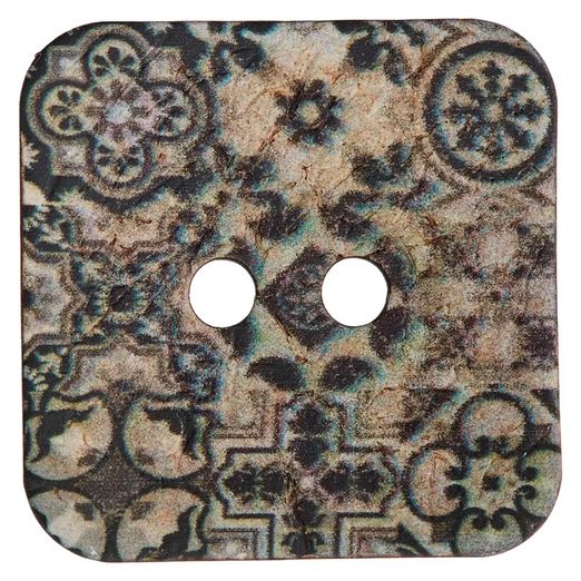 Bouton en noix de coco - 2 trous 38mm Bouton en noix de coco - 2 trous 38mm
