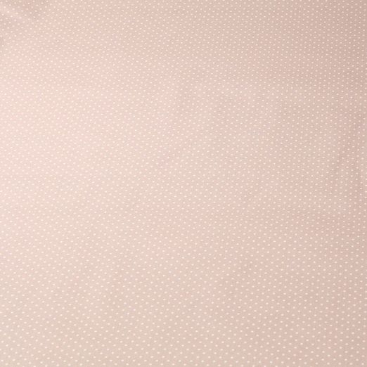 Coton enduit Bo - Petits pois sable blanc