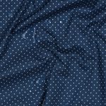Cotone spalmato - Piccoli punti blu e bianchi
