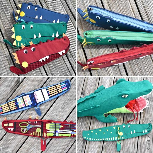 Mäppchen - Krokodil und Drachen-Mäppchen Mini-D(r)agobert - Schnittmuster eBook Mäppchen - Krokodil und Drachen-Mäppchen Mini-D(r)agobert - Schnittmuster eBook