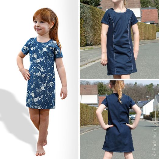 Kleid - Etuikleid Kinder - Schnittmuster eBook