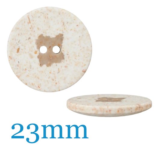 Bouton polyester 2 trous - 23mm Bouton polyester 2 trous - 23mm