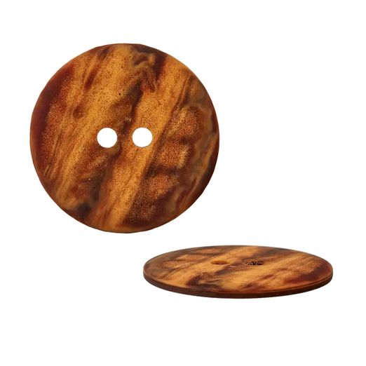 Bouton en polyester marbré 2 trous - 23mm