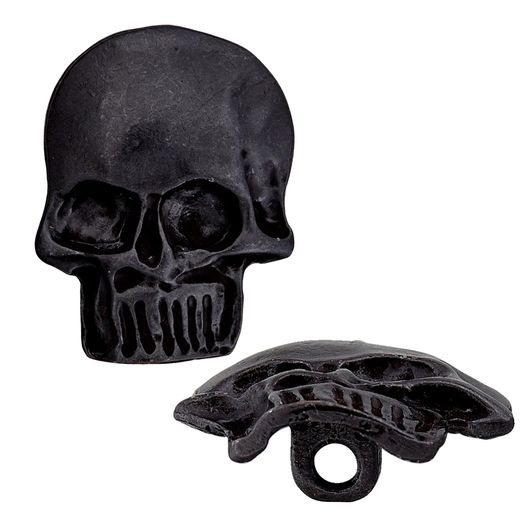 Metallknopf Öse Totenkopf - 30mm Metallknopf Öse Totenkopf - 30mm