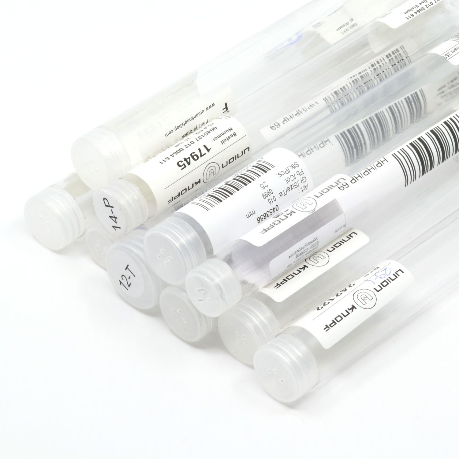 Tubes pour ranger des boutons - 10 pièces-1 Tubes pour ranger des boutons - 10 pièces-1