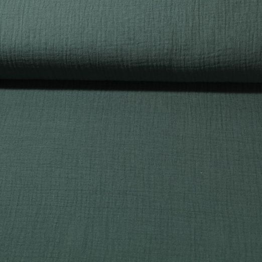 Mousseline bio Marius - Vert bouteille