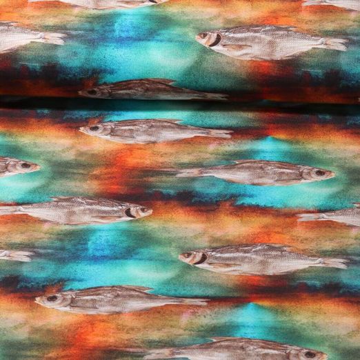 Jersey - Poisson Impression numérique Multicolore