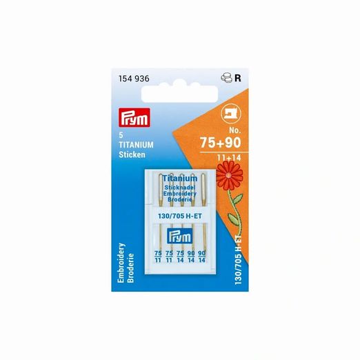 PRYM Sticknadeln GOLD 75 und 90 - 5 Stück PRYM Sticknadeln GOLD 75 und 90 - 5 Stück