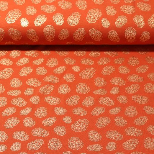 Jersey - Foilprint Crâne Rouille Doré