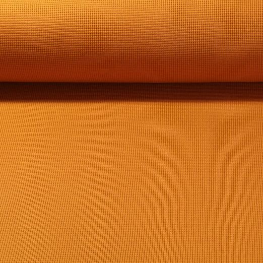 Jersey gaufré double couche Sonja - ocre uni