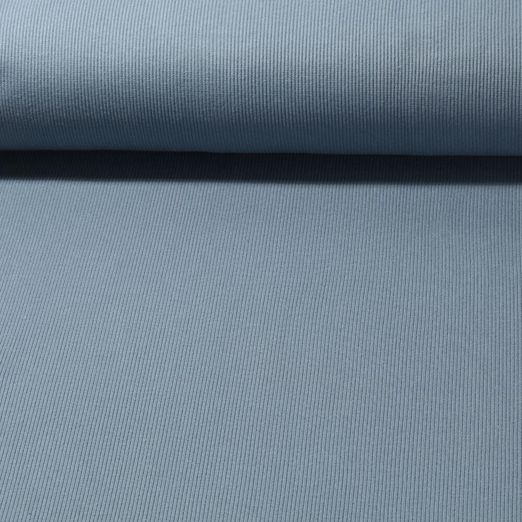 Rippjersey Adrian  - Jeansblau