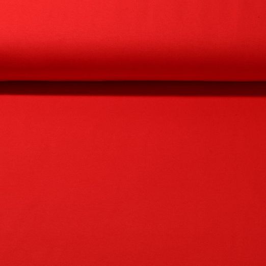 Jersey interlock Heavy Pam - Rouge uni