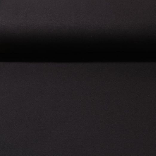 Jersey interlock Heavy Pam - Noir uni