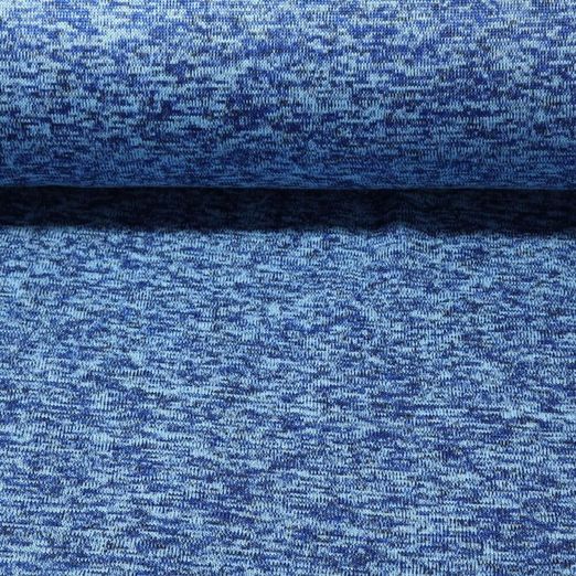 Strickfleece Henry - Kobaltblau Melange