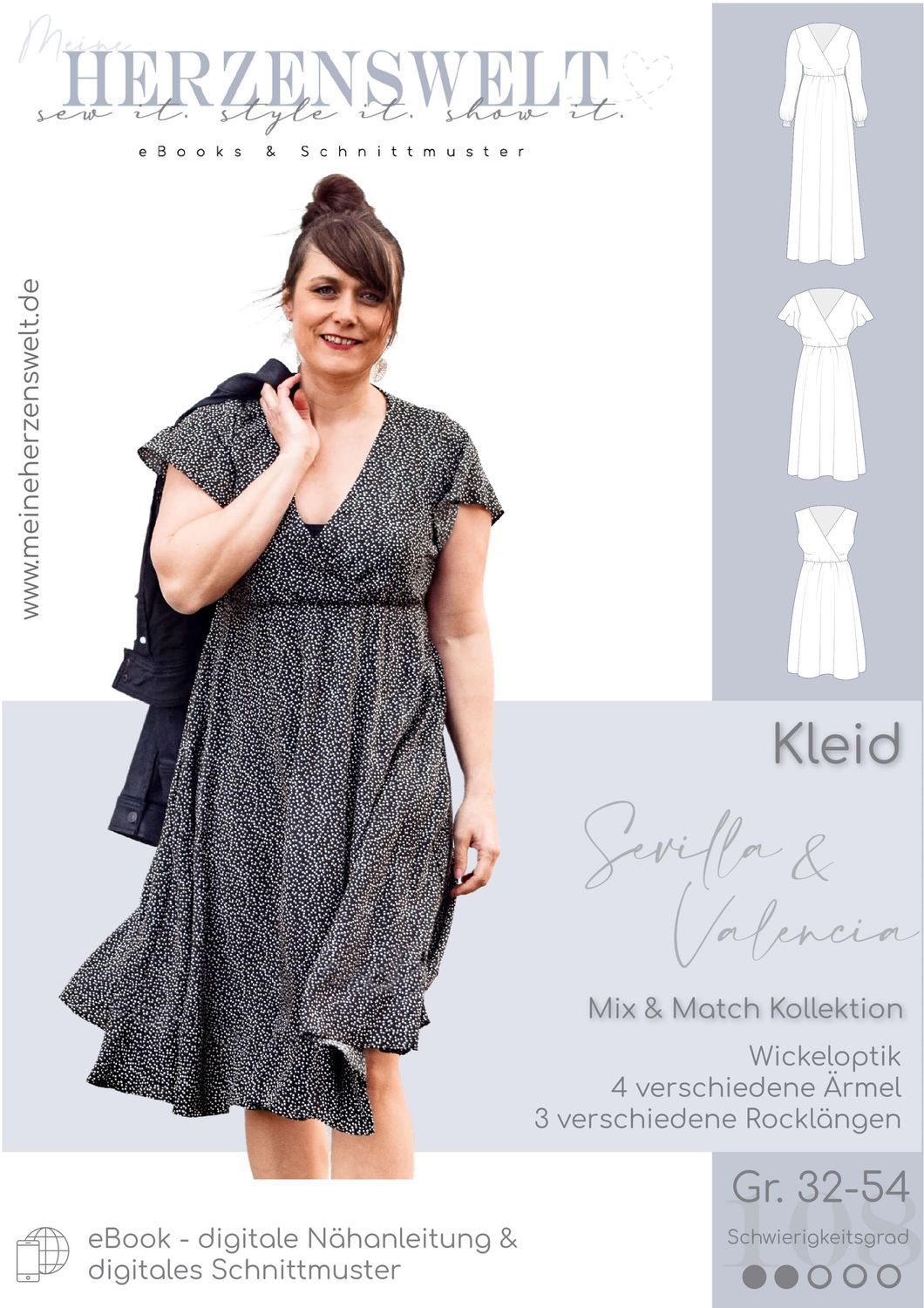 Kleid - Sevilla-Valencia - Schnittmuster eBook-1 Kleid - Sevilla-Valencia - Schnittmuster eBook-1