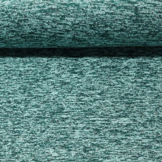 Strickfleece Henry - Dunkelmint Melange