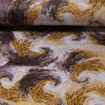 Tissu habillement - Motifs d'eau jaune