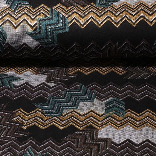 Tissu habillement  - ZigZag - Jaune mixe