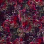 Modestof - Abstrakte blomster lilla Modestof - Abstrakte blomster lilla