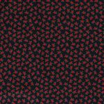 Bomuld Poplin - Juleblomst Navy
