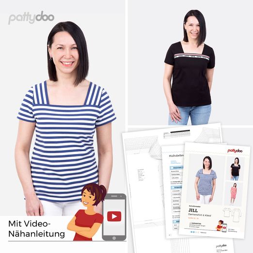 Shirt & Kleid - Jill - Papier-Schnittmuster