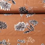 Viscose - Crêpe - Fleurs - beige