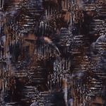 Tissu mode - Fleurs abstraites Navy Tissu mode - Fleurs abstraites Navy