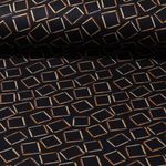 Tissu d'habillement  - carrés - bleu marine