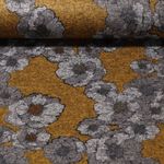 Tissu mode - Fleurs jaune