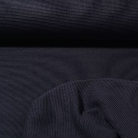 Jersey gaufré Leopold - Bleu marine foncé